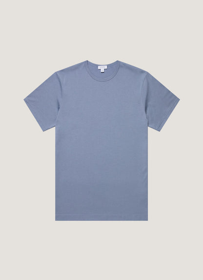 Mens Classic Tshirt In Vintage Blue Mtsh0001 Buwb
