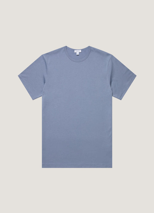 Mens Classic Tshirt In Vintage Blue Mtsh0001 Buwb