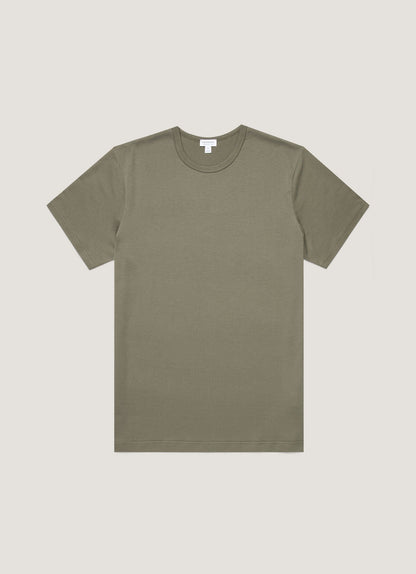 Mens Classic Tshirt In Khaki Mtsh0001 Gngy