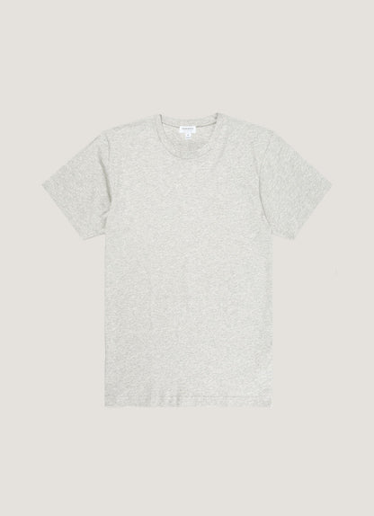 Mens Organic Cotton Tshirt In Grey Melange