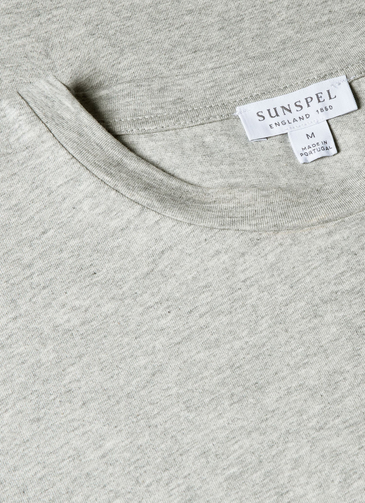Mens Organic Cotton Tshirt In Grey Melange