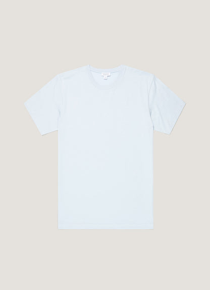 Mens Riviera Midweight Tshirt In Pastel Blue Mtsh0007R Buwr