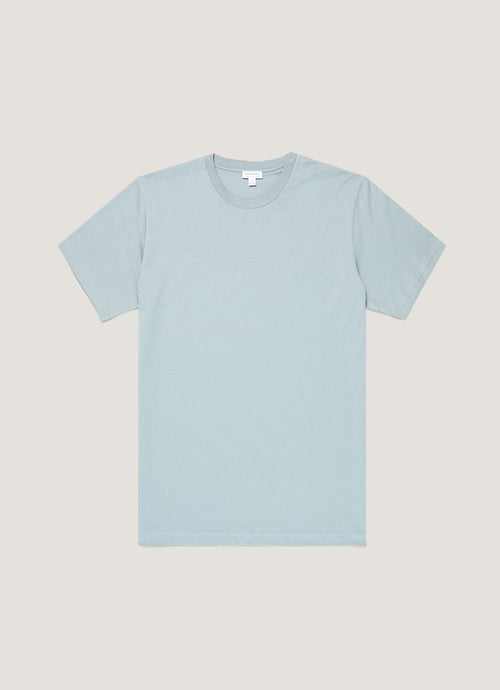 Mens Riviera Midweight Tshirt In Stone Blue Mtsh0007R Buwt
