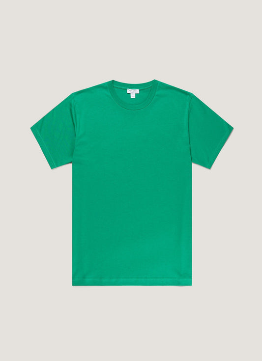 Mens Riviera Midweight Tshirt In Bright Green Mtsh0007R Gnjc