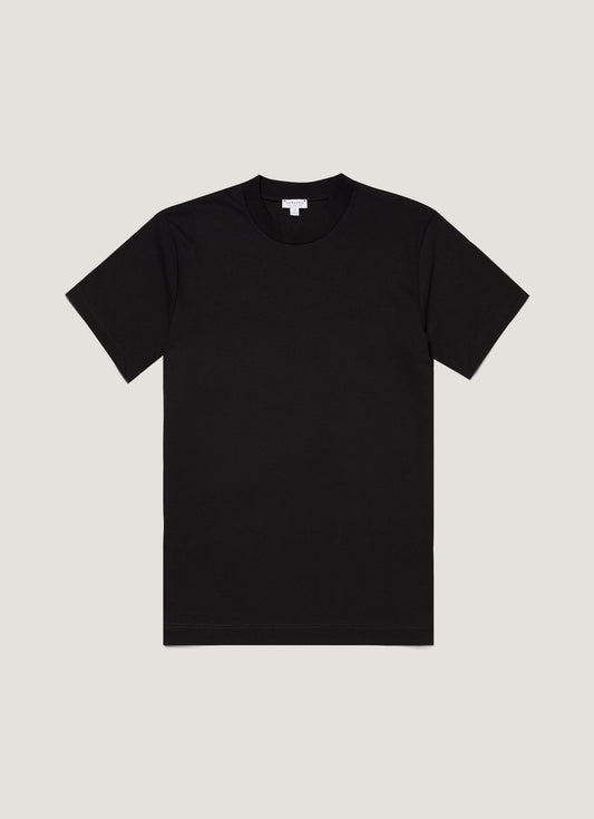 Mens Relaxed Fit Heavyweight Tshirt In Black Mtsh0181 Bkaa