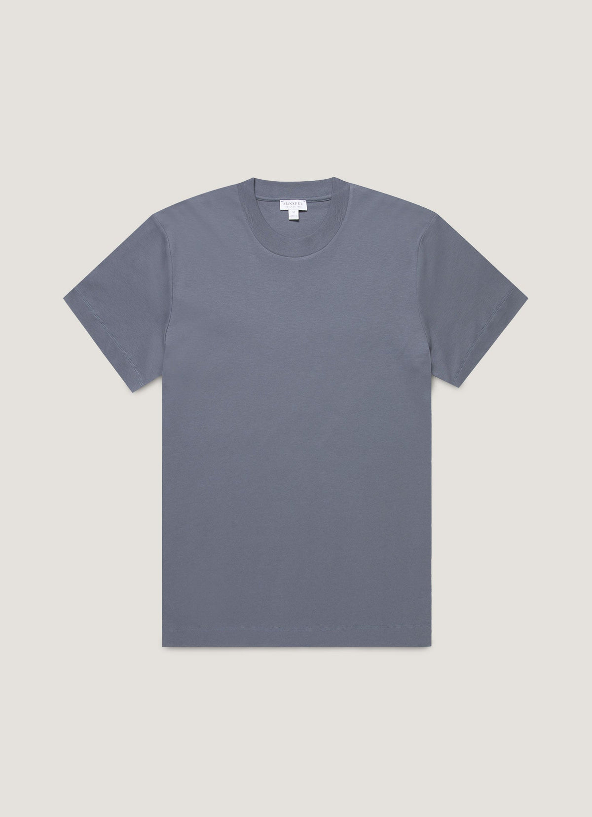 Mens Relaxed Fit Heavyweight Tshirt In Slate Blue Mtsh0181 Buua