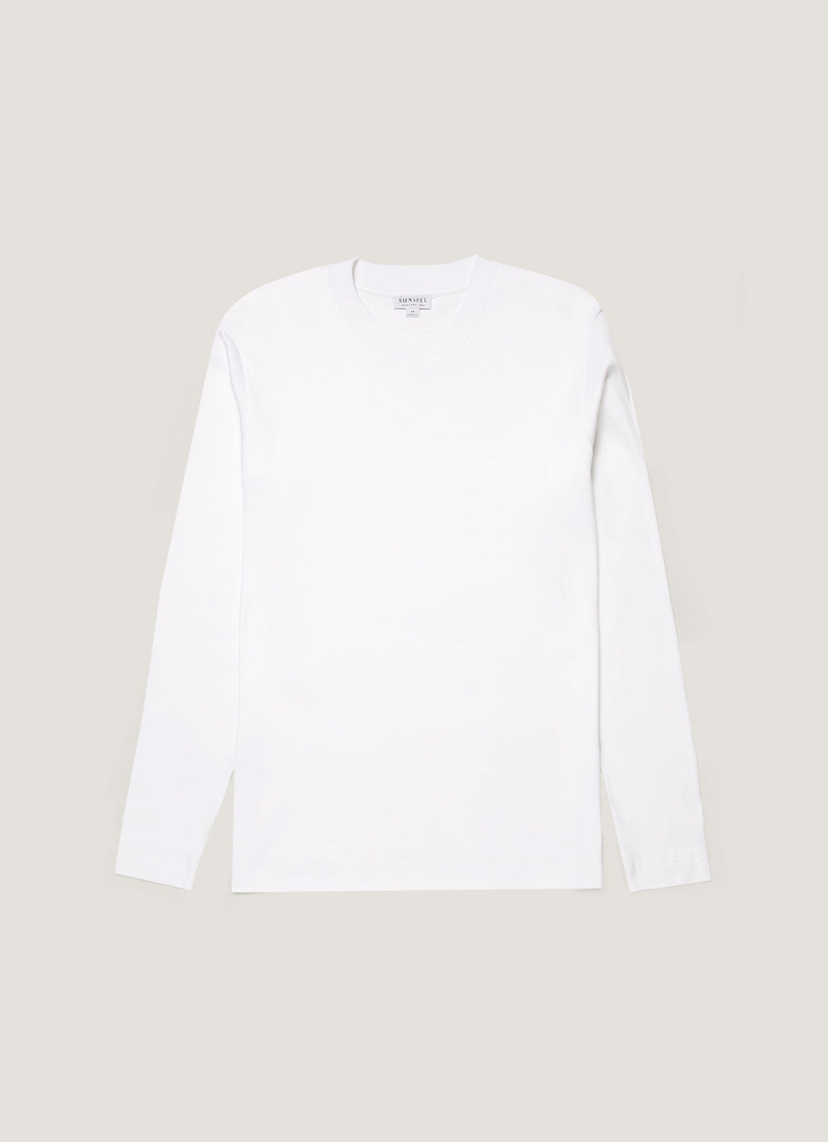 Mens Long Sleeve Heavyweight Tshirt In White Mtsh0182 Whaa
