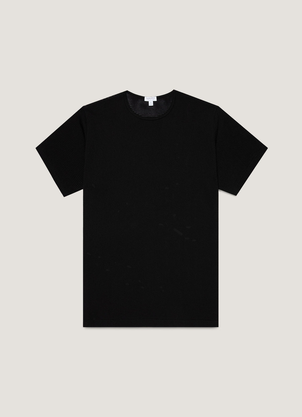 Mens Cellular Cotton Underwear Tshirt In Black Mtsh4003 Bkaa
