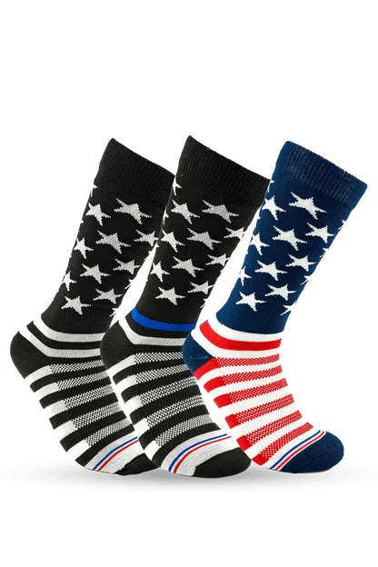 Patriotic TBL 3-Pack Bundle Crew Socks