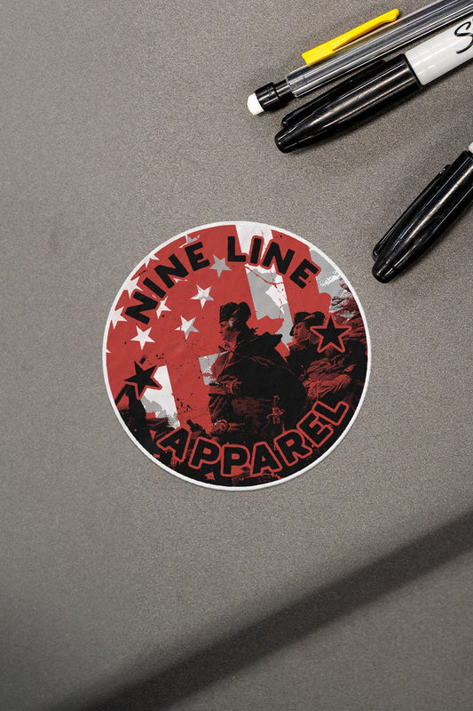 Patriots Protecting Flag - Sticker