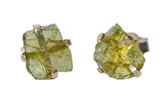 Peridot Crystal Earrings