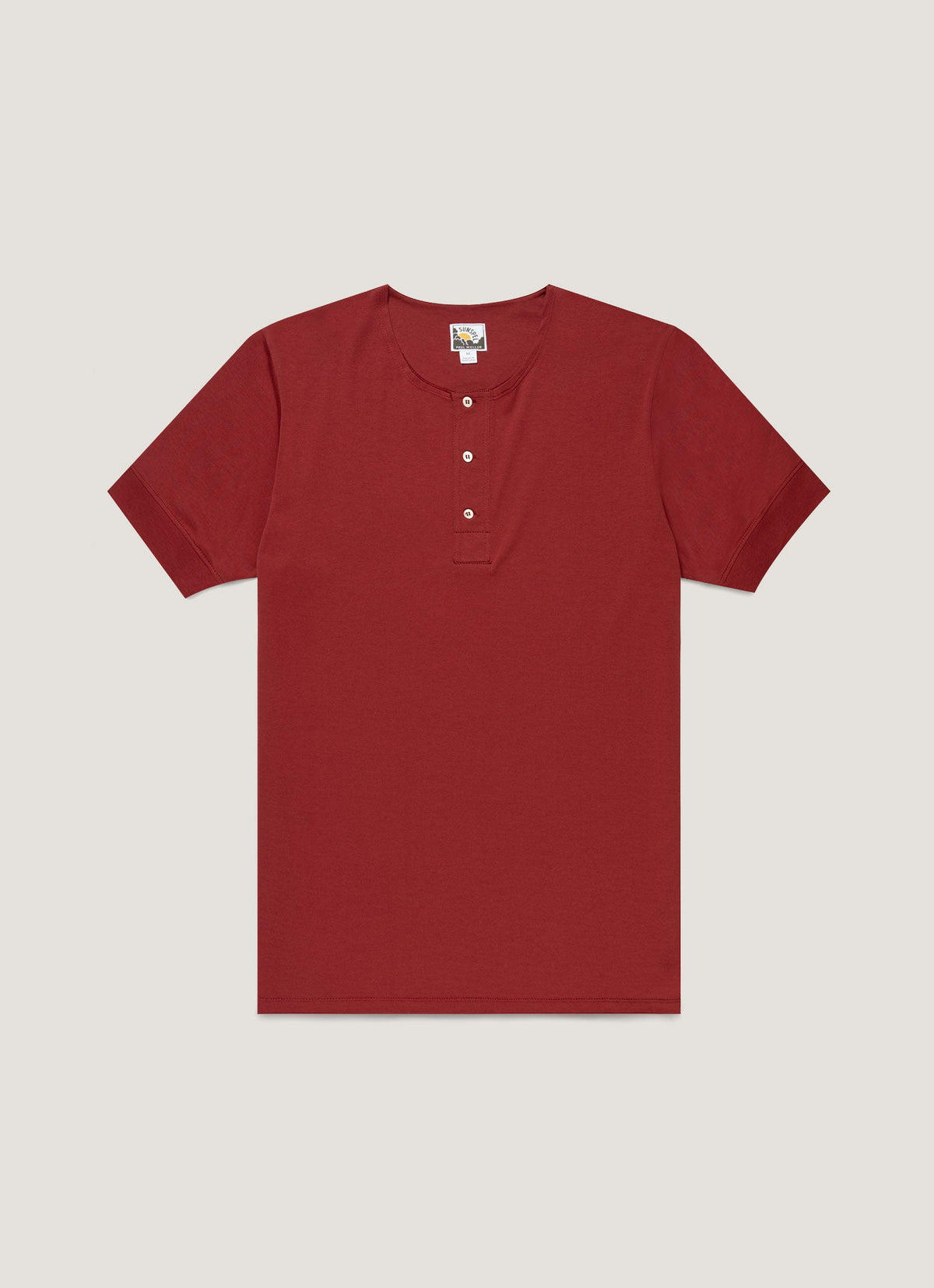 Mens Paul Weller Henley In Dark Cherry Pwmtsh0115 Rdeq