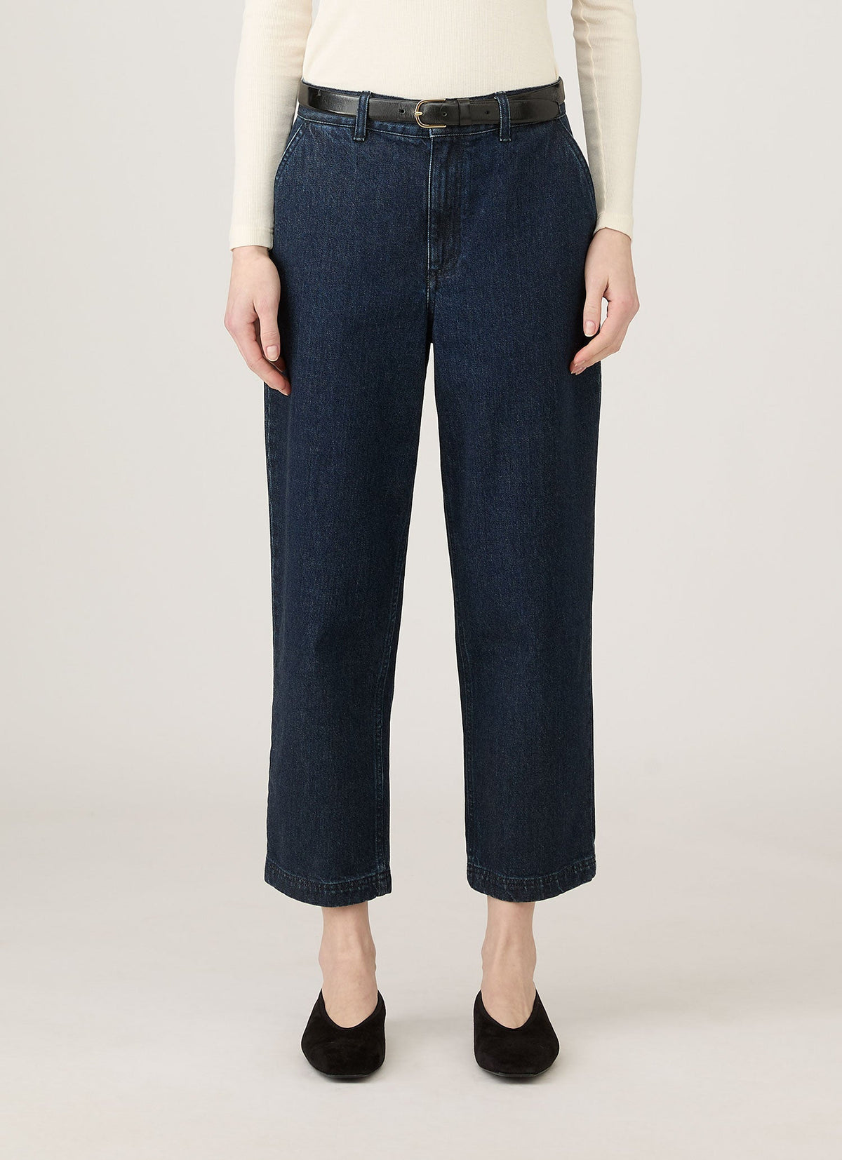 Womens Denim Tapered Trouser Denim Rinse Wash