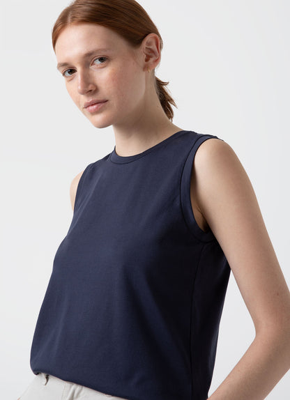 Boy Fit Tank T Shirt In Navy