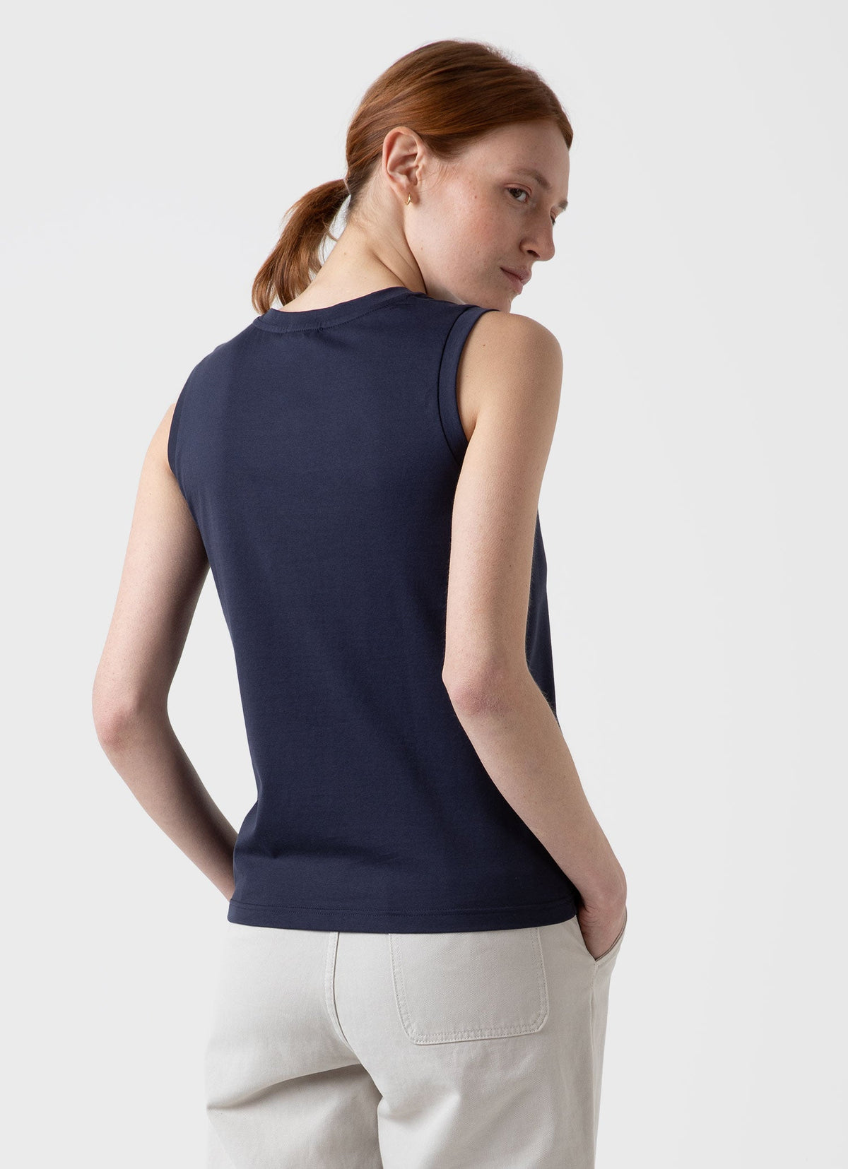 Boy Fit Tank T Shirt In Navy