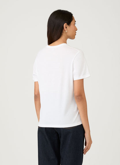 Womens Relaxed Fit Tshirt In White Wtsh0170 Whaa